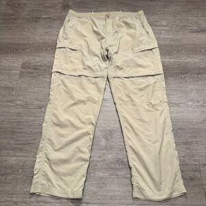 The North Face Pants‎ Mens XL Beige Convertible Cargo Gorpcore Nylon 38x32 Hike